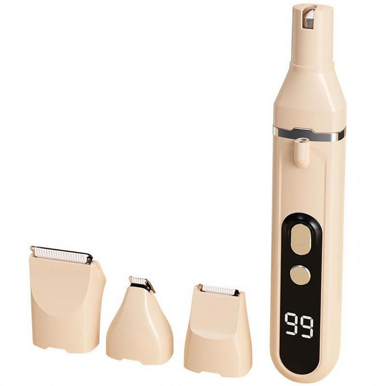 4-in-1 Pet Grooming Clipper Rechargeable USB Electric Pet Trimmer Two-Speed Speed Paw Hair Trimmer Digital Display, Zy-2509 4-in-1 Pet a-image-21