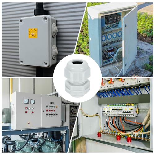 Prensaestopas de nailon NPT 3/8 conector de cable impermeable gris 7