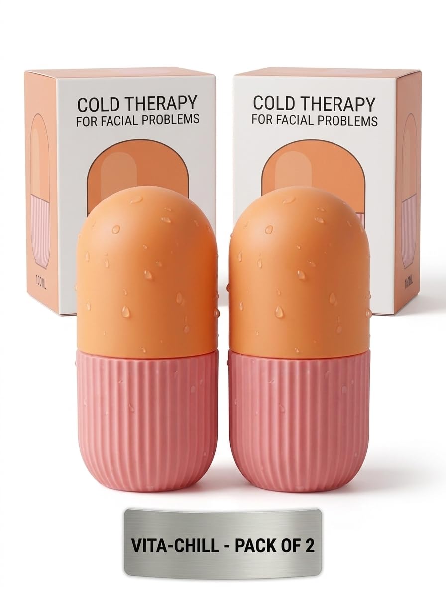 Silicone Ice Roller for Face, Reusable Cold Therapy Tool, Leak-Proof, Pack of 2, for Depuffing and Glowing Skin-image-41