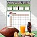 Neyeidru 2pcs Football Squares Board 100 Grids Score Record Poster for Football Game Tailgate Party Supplies 23 x 16 inch