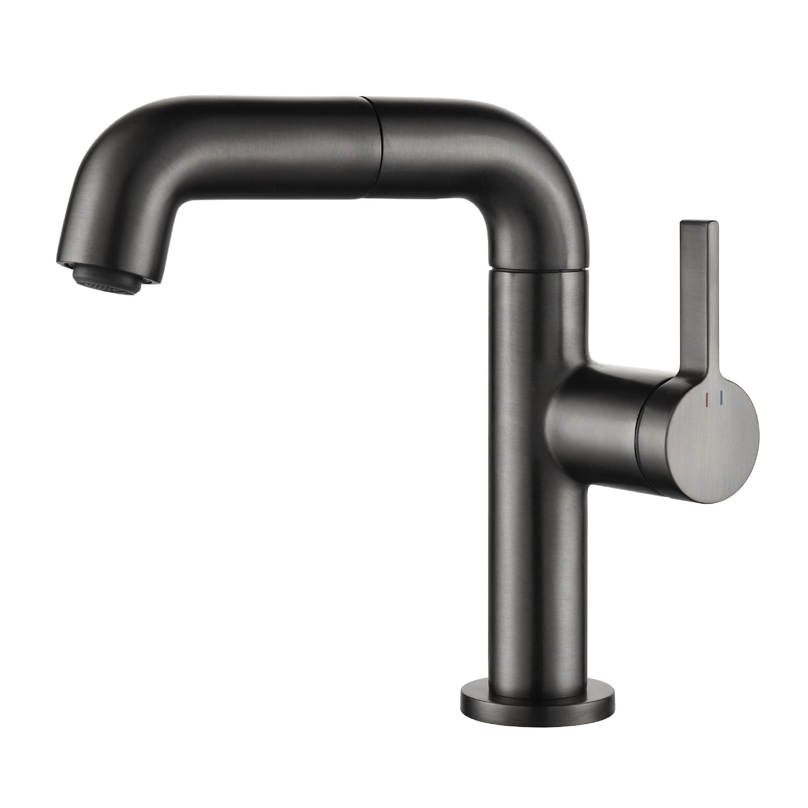 Robinet lavabo mitigeur rotatif en finition chrome pour salle de bain