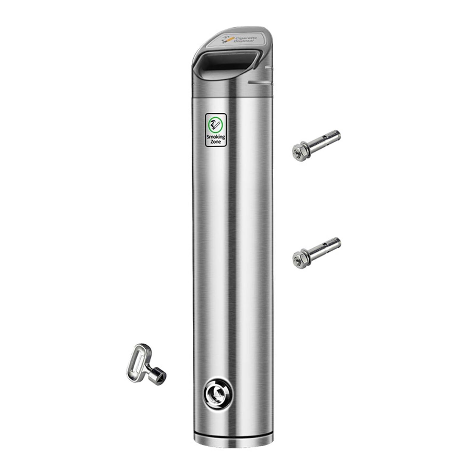 JYHHGDS Outdoor Ashtray, Wall Mounted Ashtray, Lockable Cigarette Bin, Metal Smoking Box for Pub Club, Garden, Office Outdoor Cigarette Ash Bin
