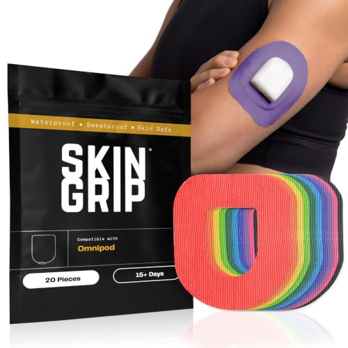 Skin Grip Insulet Omnipod 5 Adhesive Patches, (Also Fits Omni Pod Dash)
