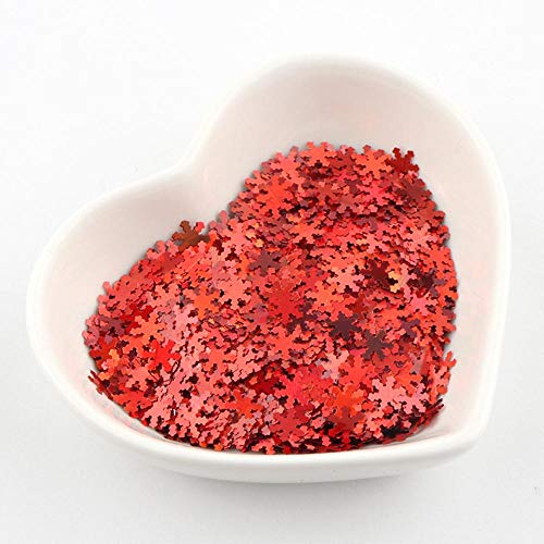 SSXCO PET Ultradünne Pailletten 5mm Paillette Schneeflocke Laser Glitter Pailletten Nail Art Body Painting Nagel DIY… – Bild 4