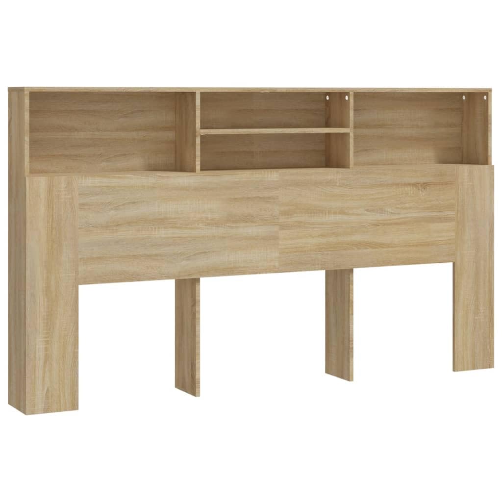 NITCA Testiera con Scomparti,Testiera con Contenitore,Testata Letto Matrimoniale,Testiera con Scomparti, Testiera per Letto, Testiera Letto con Libreria, Grigio Cemento 220x18,5x104,5 cm