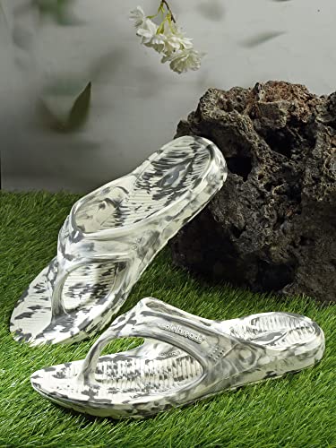 SOLETHREADS ORTHO ELITE MARBLE | Durable | Sturdy | Light | Comfortable | Shock Absorbent | Slippers | Flip Flops for Men