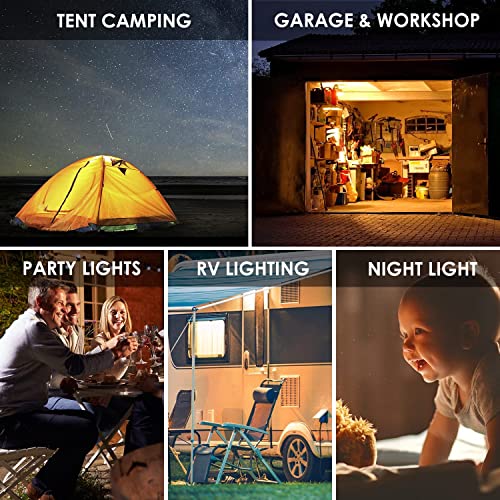 Onite Usb Light, Camping Gear Or Accessories, Led Camping Lights, Also For Garage Warehouse Car Truck Fishing Boat Outdoor Tent Emergency Light Or Lantern, Warmwhite #TOP5