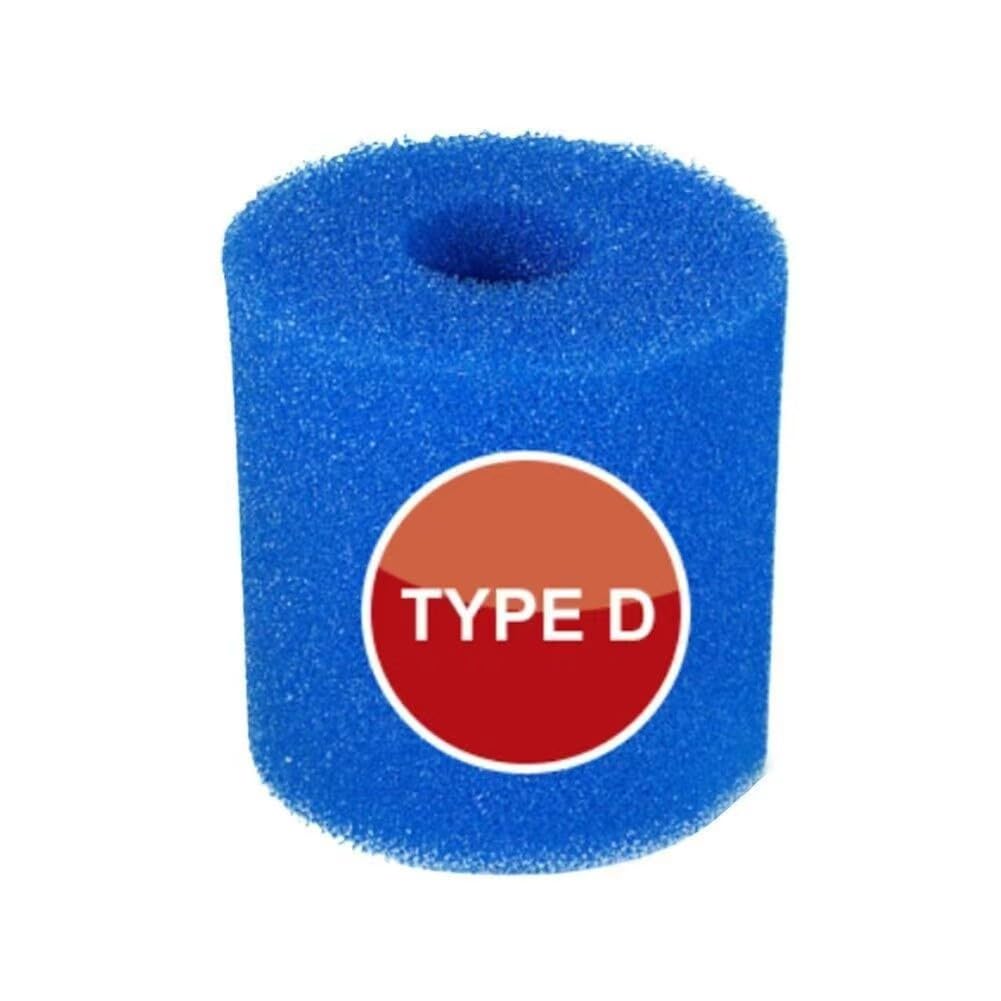 6 spugne filtranti per piscina Intex tipo I/II/VI/D, lavabili e riutilizzabili, per la pulizia del giardino (tipo/D (10,8 x 9,5 x 5,2 cm), immagine