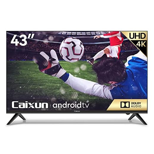 Caixun 43" Smart TV Ultra HD 4K Televisión, Android 9.0 TV con Asistente de Google, HDR10, WiFi, Modelo EC43S1UA