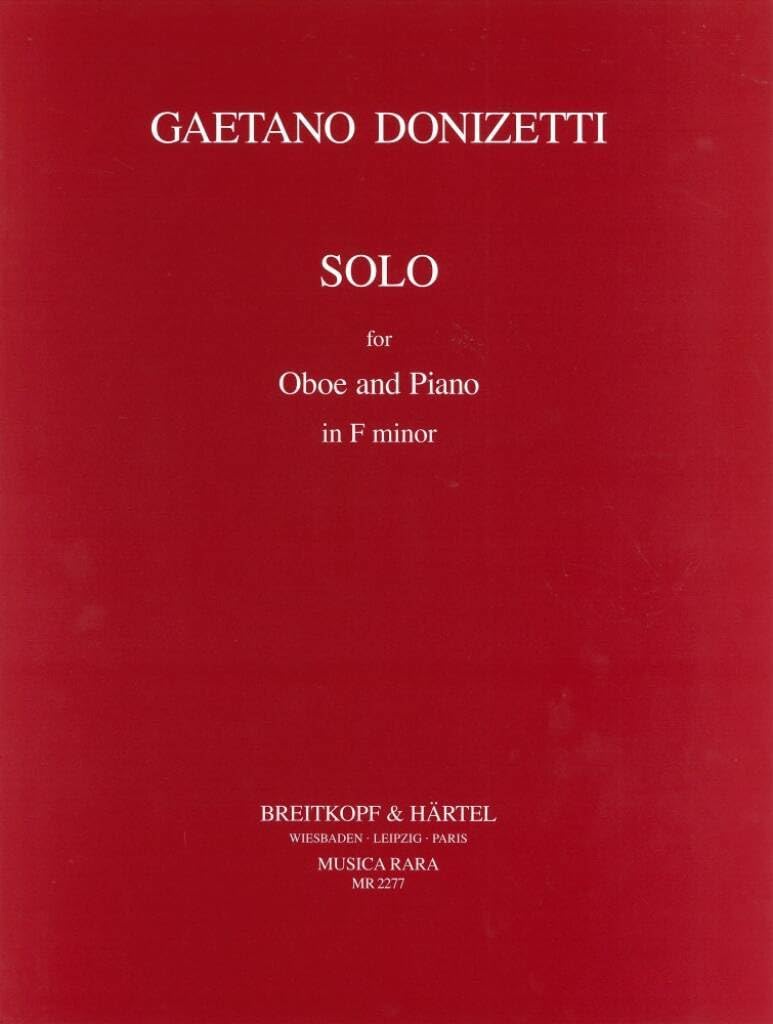 SOLO FUR OBOE UND KLAVIER HAUTBOIS      Sheet music – January 1, 2000