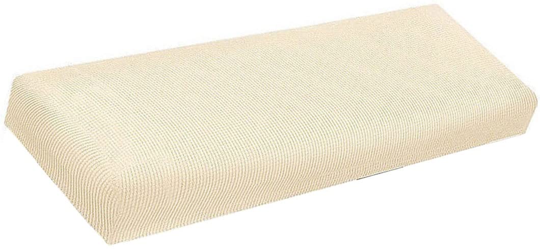 ZGantrix Bench Covers Slipcover Rectangle，Stretch Jacquard Dining Bench Cover Anti-Dust Removable Bench Slipcover Washable Bench Seat Protector Cover for Living Room (Color : Beige, Size : 160-180cm)