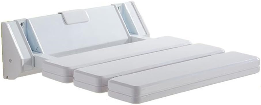 Shower Stool ABS Non-Slip Bathroom Bath Stool Wall-Mounted Folding Chair Elderly/Pregnant Women/Disabled Shoes Shoe Bathing Safe Seat Stool Max. 180kg (White) Bathroom Bath Stools