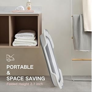   Collapsible-Pet-Bathtub-with-Water-Drain-Plug-Foldable-Bathtub-for-Puppy-Small-Dogs-Cats-Portable-Space-Saving-Design-BPA-Free-Grey