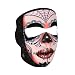 ZANheadgear Neoprene Fleece Lined Full Face Mask with Sugar Skull Print (Multicolor, One Size)