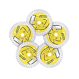 HIGHDRIL Tile Diamond Blade,5pcs 3In/75mm x Arbor 3/8Inch/10mm Turbo Blade for Ceramic,Hard Porcelai