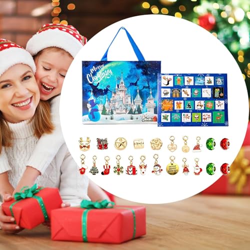 Kit de manualidades de joyería con abalorios para pulseras de Navidad 4
