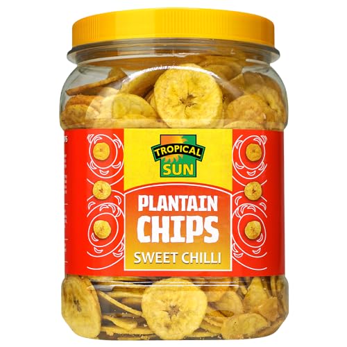 Tropical Sun Sweet Chilli Flavour Plantain Chips 450g (Pack of 1)