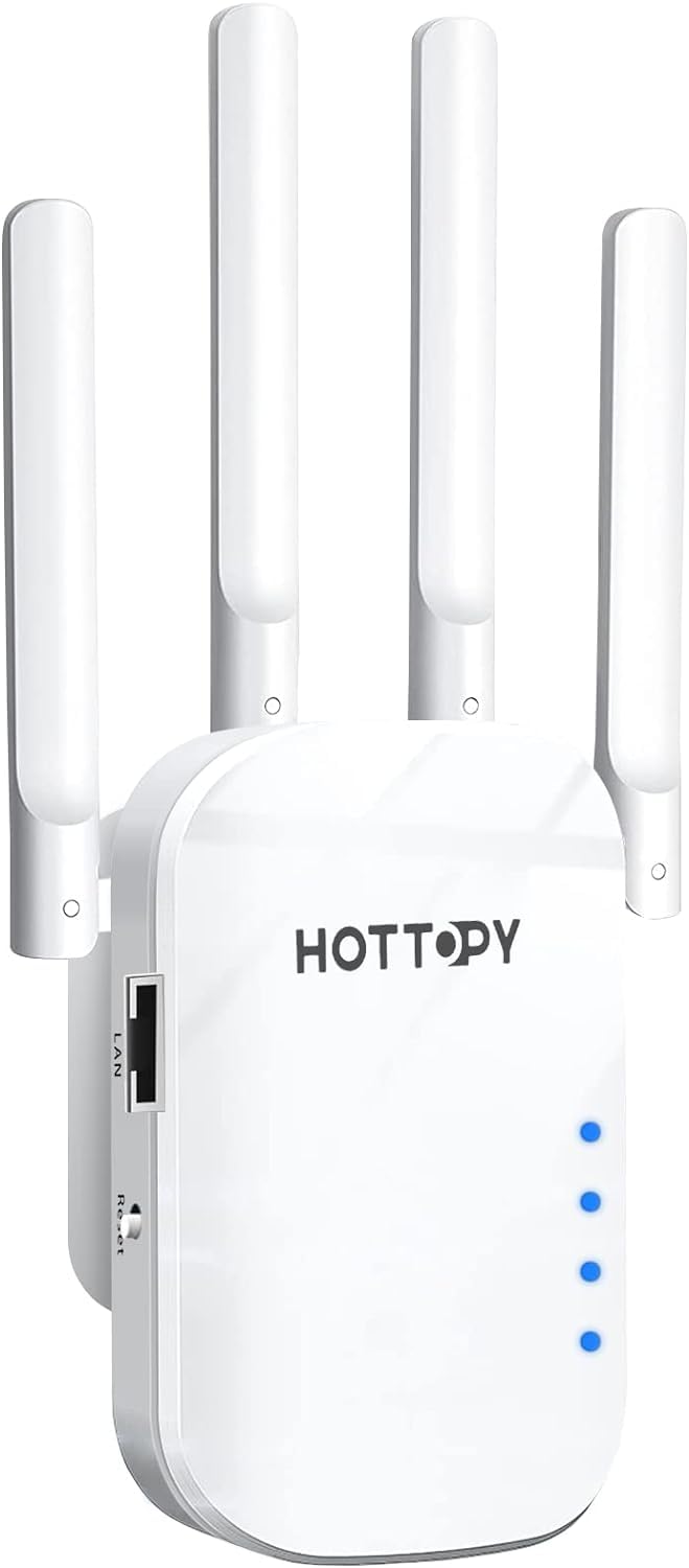 2024 WiFi Extenders Signal Booster for Home – 8200 sq ft Easy Setup WiFi Booster Wireless Router with Plug and Play Design White