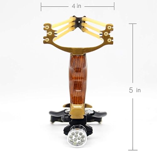 Miniatura 2 de Slingshot, juego de tirachinas de caza profesional, tirachinas de cohete de muñeca para adultos, tirachinas de catapulta de alta velocidad con bolas