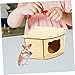 BESPORTBLE 2pcs Wooden Hamster Hideout House with Ladder DIY Assembly Small PET Nest Wooden Hamster Hut for Gerbils and Mice Sleeping House and Hiding Toy
