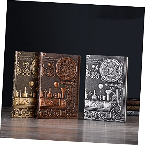 Carnet de notes vintage sculpté vert bronze, une idée cadeau originale