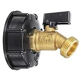 - Geeignet für den IBC-Tank. XCQ S60x6 IBC TON BAT Wasser Tank Connector Garten TAP-Schlauch Barbfaden Wasserhahn Fitting Werkzeug Adapter Outlet Typ Schnellanschluss Durable 0403 (Color : #2)