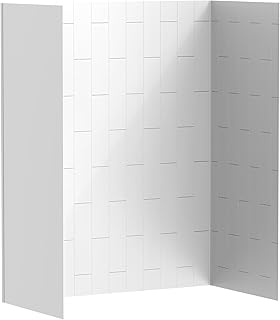 American Standard 2952BWT32.020 Aspirations 60 x 32 x 72-Inch Vertical Bath Wall Set, White
