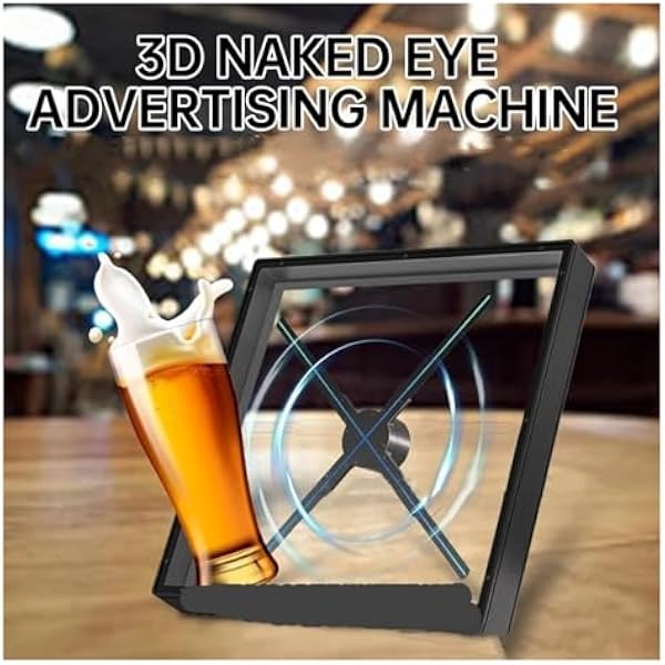 Интегрированная машина СИД проектора 3D голограммы веера знака лампы игрока с крышкой дисплея рекламы, глаз-привлекательные визуальные эффекты