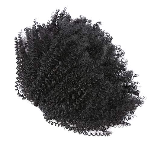 Minkissy Afro Puff Rabo de Cavalo Rabo de Cavalo Cabelo Sintético Encaracolado Rabo de Cavalo Afro-A
