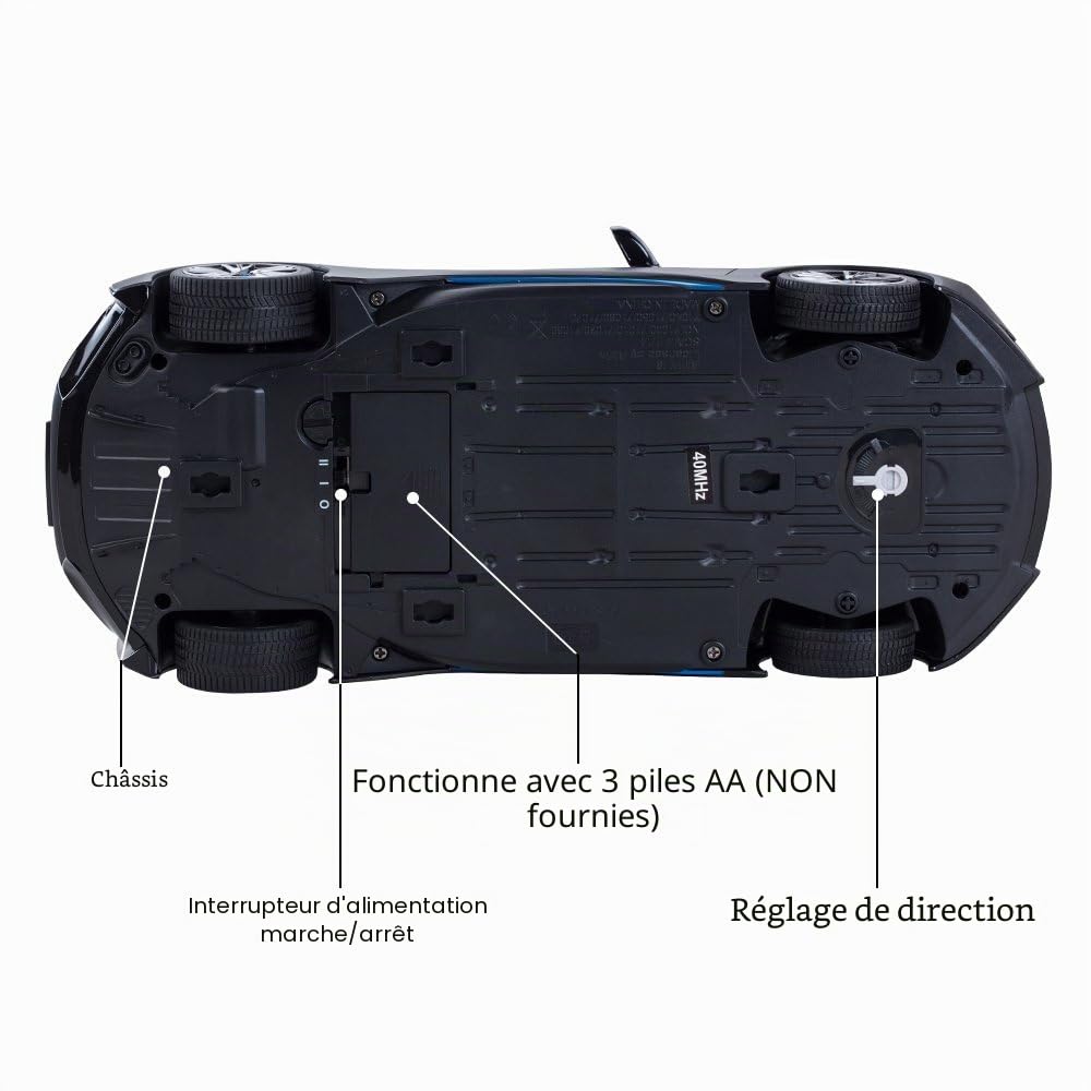 Rastar Voiture télécommandée à 1:14 BMW i8 - Portes ouvertes par télécommande