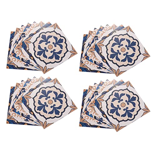Onchdbfhuu 40 Piezas de Estilo Marroquí Pegatinas de Azulejos Pegatinas de Pared A Prueba de Agua Baño Decoración de Arte, 6X6 Pulgadas