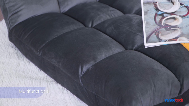 Sillón Plegable con Espalda Gris miniatura 7