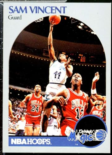 Sam Vincent/(Shows Michael Jordan) Card 1990-91 Hoops 223A
