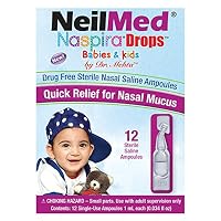 NeilMed Naspira Drops - Easy twist-off 12ct Ampoules, (Packaging May Vary) — image 3