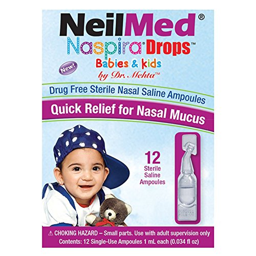 Neilmed Naspira Drops - Easy Twist-Off 12Ct Ampoules, (Packaging May Vary) #TOP1