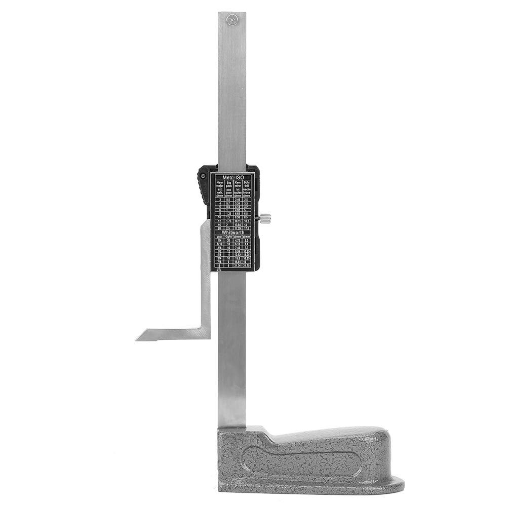 Yinhing Jauge de Hauteur Numérique 0 150 Mm avec Base en Acier Inoxydable, Outil de Mesure de la Profondeur pour le Travail du Bois, Affichage Facile à Lire avec Fonction de Réinitialisation,