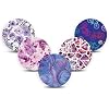 ExpressionMed - Adhesive OverPatch for Libre 3 & Libre 3 Plus (5-Pack) - Made in the USA, Waterproof, Split Backing, CGM Tape (Peaceful Purple)