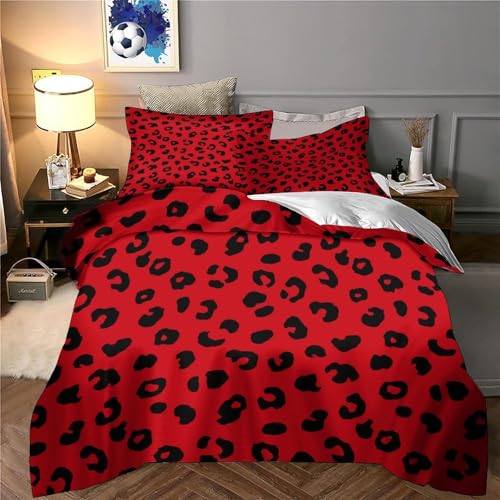 Housse de couette léopard ultra douce fermeture éclair 3D - 6