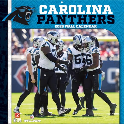 NFL Kalender Wandkalender 2026 30x60cm Carolina Panthers NFL Kalender Wandkalender 2026 30x60cm Carolina Panthers