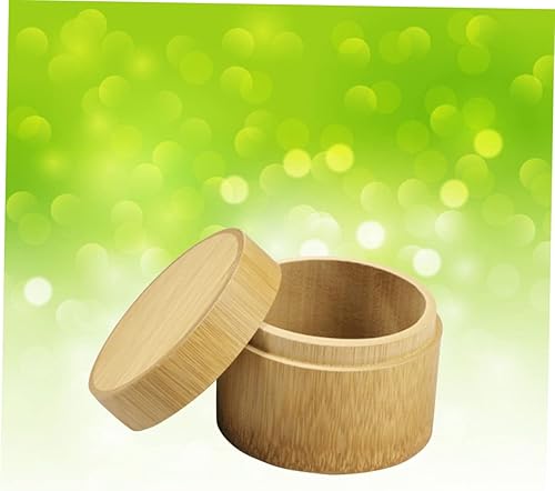 Miniatura 2 de Caja de té Caja de columna Frasco de té Set de té Cubo de té Matcha Taza de bambú Té Caja de almacenamiento de té de madera