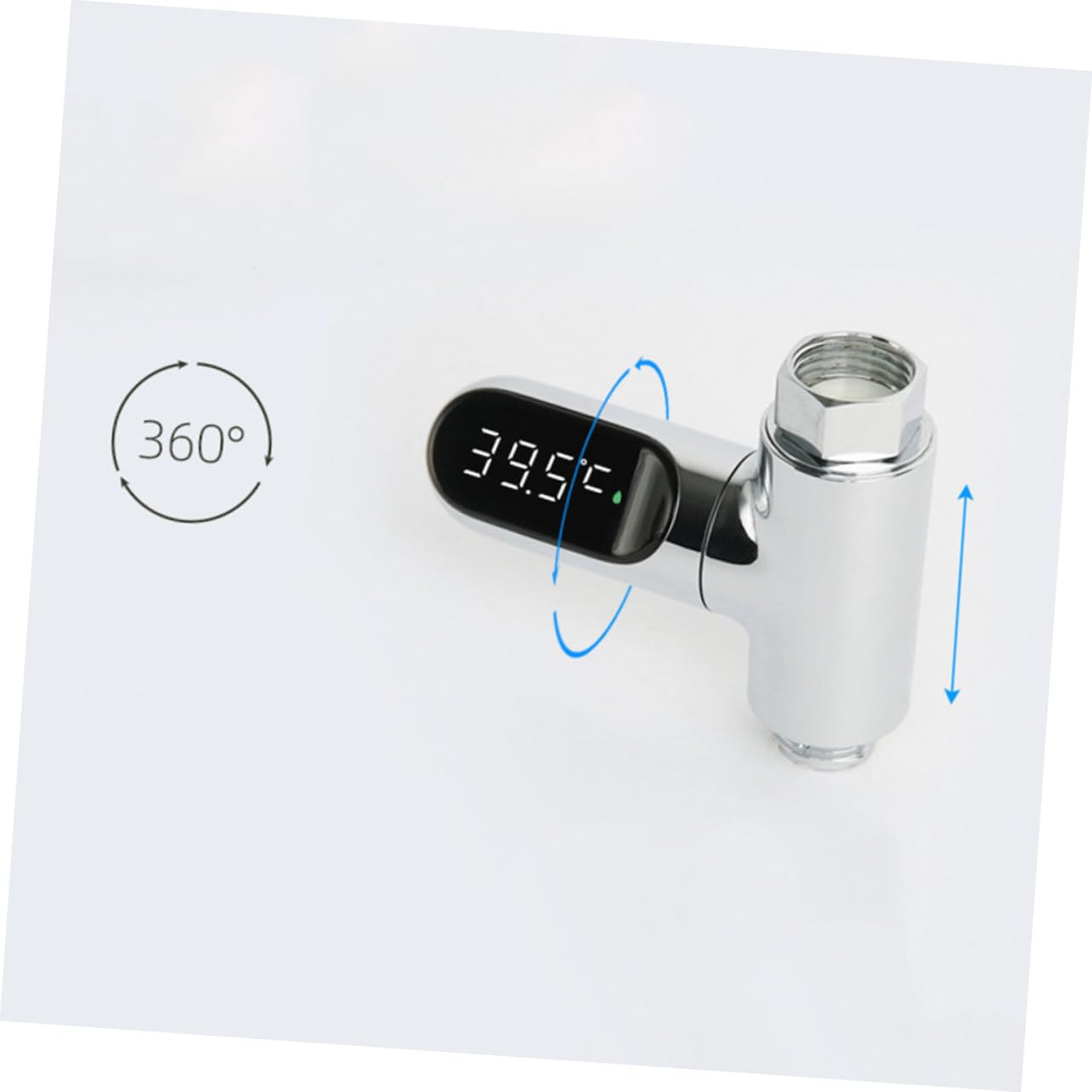 Termómetro de Agua Indicador Adecuado para Baño Seguro para Ñiño Pantalla Led, Medición Precisa 5 85°c, Material Abs Pc, sin Baterías