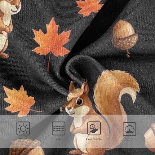 Toddler Girls Underwear 2t Cotton Panties for Girl Florals Briefs Undies Kids Cute Brown Squirrels Black3