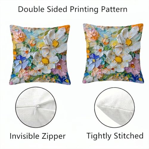 Housse de coussin 65x65 lot de 4 imperméable pour canapé de jardin et salon - 7