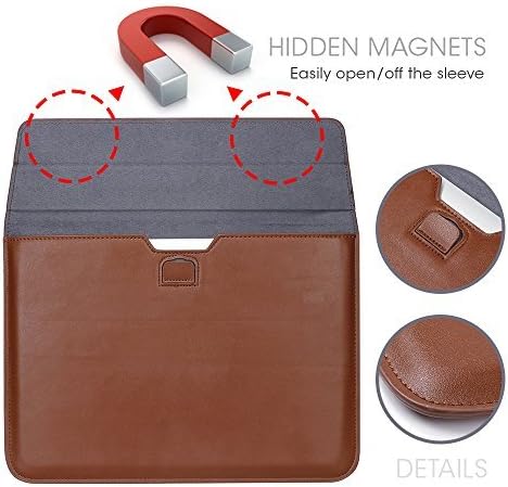 Slim Leather Laptop Bag Laptop Computer Sleeves for Macbook 11" 12"13" 15" Air Retina Brown (13.3" Air / 13.3" Retina)