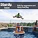 Swimming Pool Basketball Hoop Set by Hoop Shark - Orange/Blue - Inflatable Hoop with Ball - Perfect for Competitive Water Play and Trick Shots - Ultimate Summer Toy