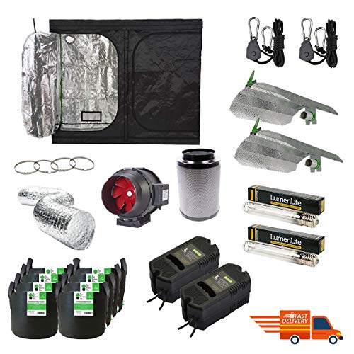 Tent Kit Size: 2.4m x 1m x 2m Kit with 2 x Light Kits