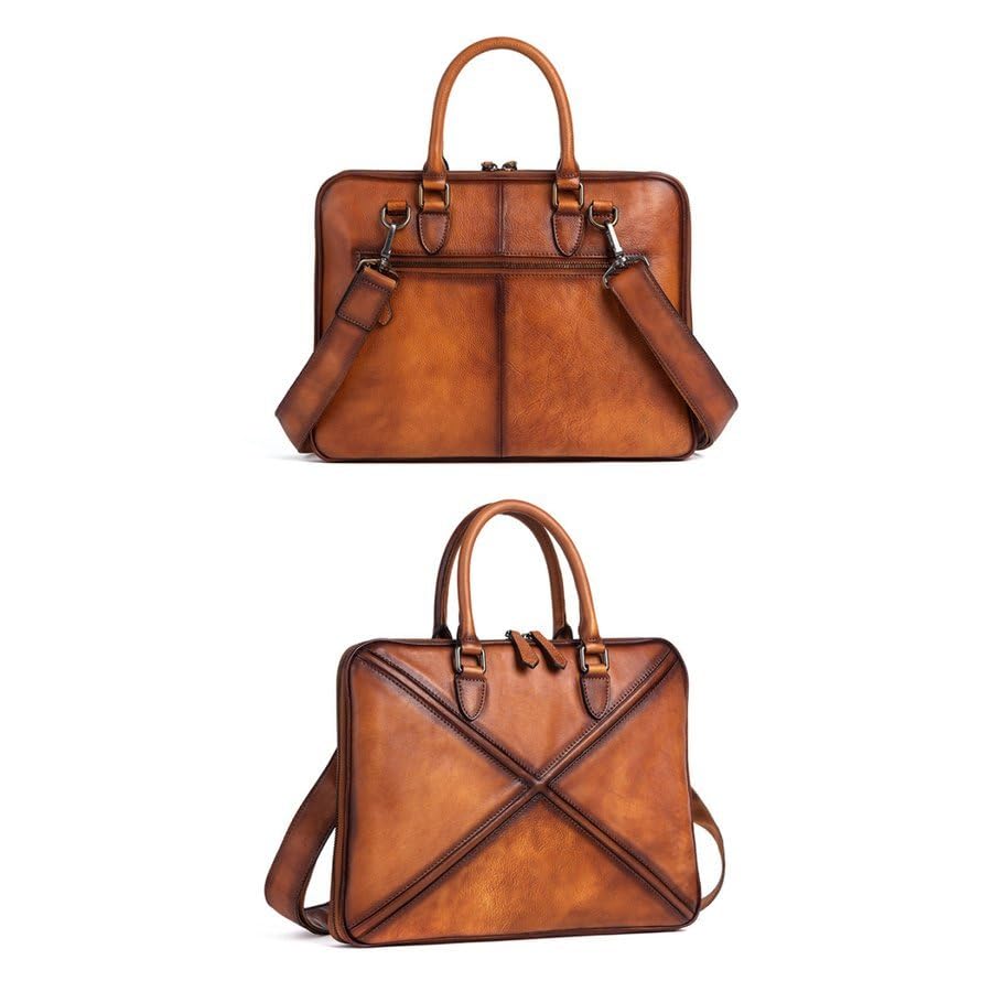 Amazon.co.jp: 職人手作り 手染め ヌメ革 ハンドメイド メンズ 本革