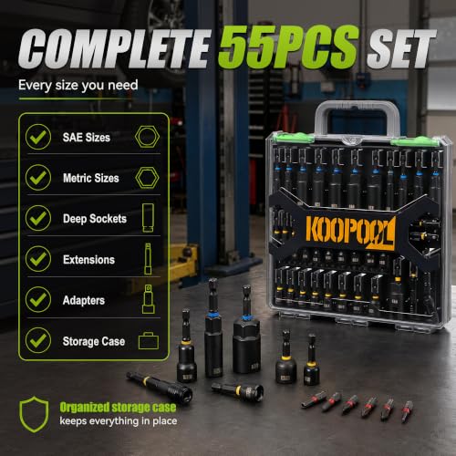 KOOPOOL Magnetic Nut Driver Set for Garage Car Repair and DIY Projects - Image 3