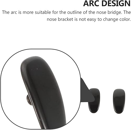 Miniatura 7 de ARTIBETTER 2 almohadillas para la nariz de titanio, almohadillas de nariz para gafas, almohadillas de nariz de repuesto, antideslizantes, kit de