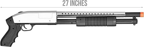 Miniatura 4 de Paquete combinado de pistola de aire comprimido de resorte: rifle de aire M4 de resorte, escopeta, 2 pistolas y SMG, y 2000 rondas BBS